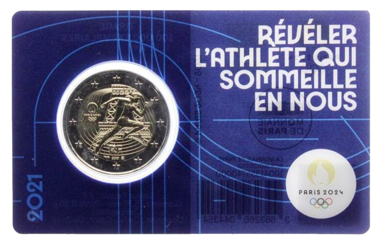 Otra imagen de 2 euros conmemorativa Juegos Olímpicos de Verano París 2024 - Atletismo